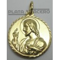 Medalla Escapulario Chapada en Oro